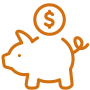 thin 0415 saving sale discount piggy bank pig